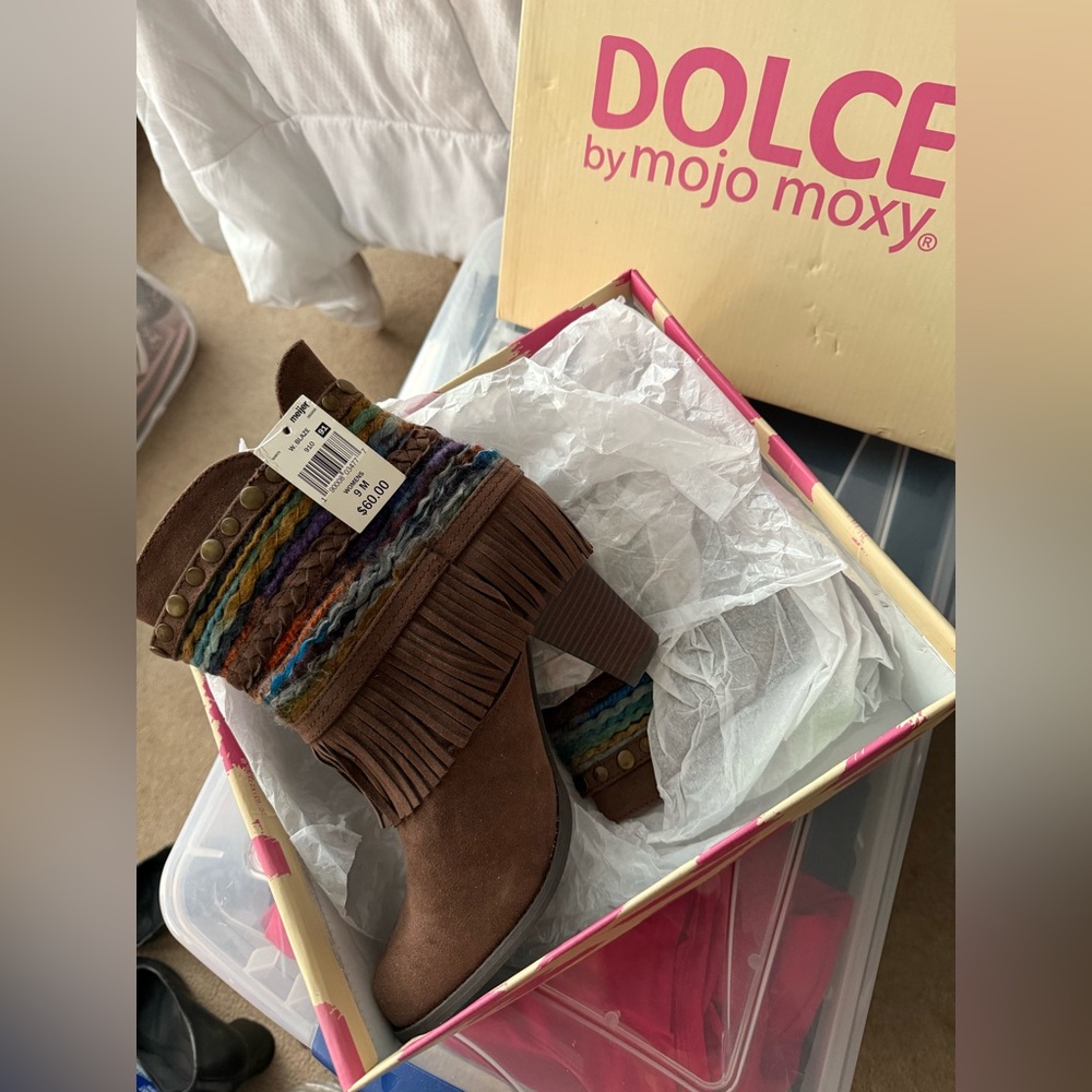 Multicolor Woven Women's Boots
